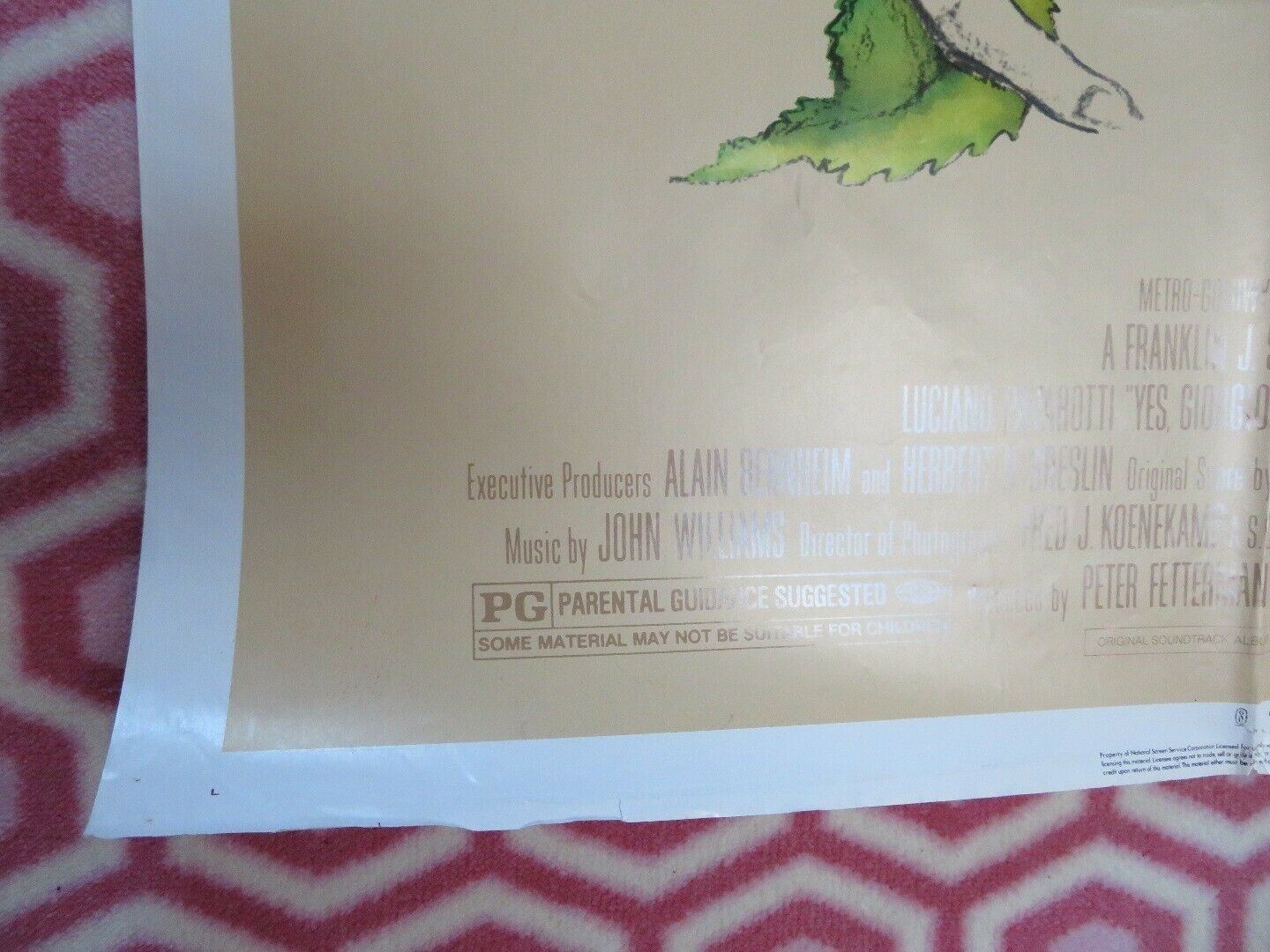 YES GIORGIO US ONE SHEET POSTER LUCIANO PAVAROTTI 1982 Rendezvous Cinema Movie posters