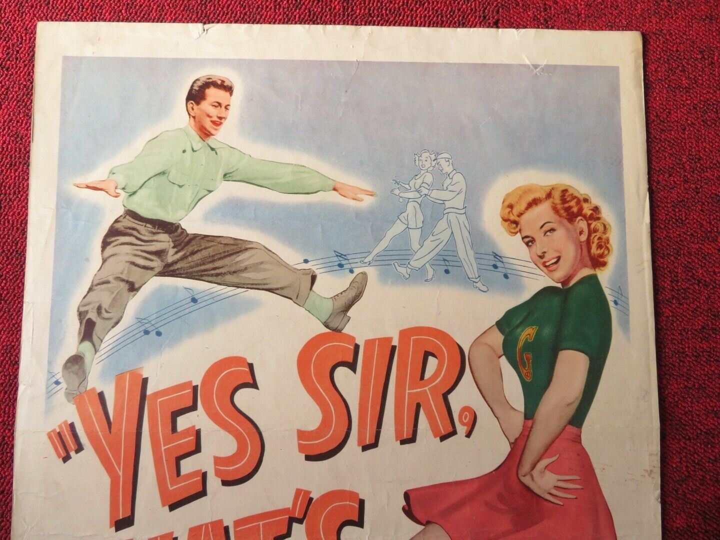 YES SIR, THAT'S MY BABY US INSERT (14"x 36") POSTER DONALD O'CONNER 1949 Movie posters