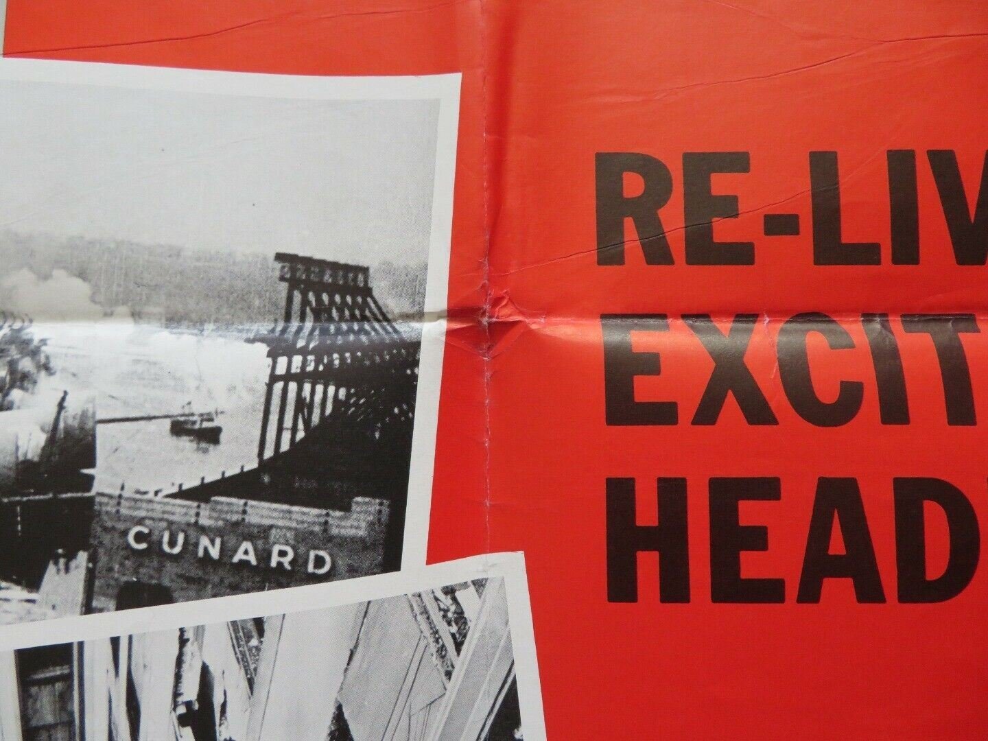 YESTERDAY'S BIG STORY FOLDED US ONE SHEET POSTER 1965 Movie posters