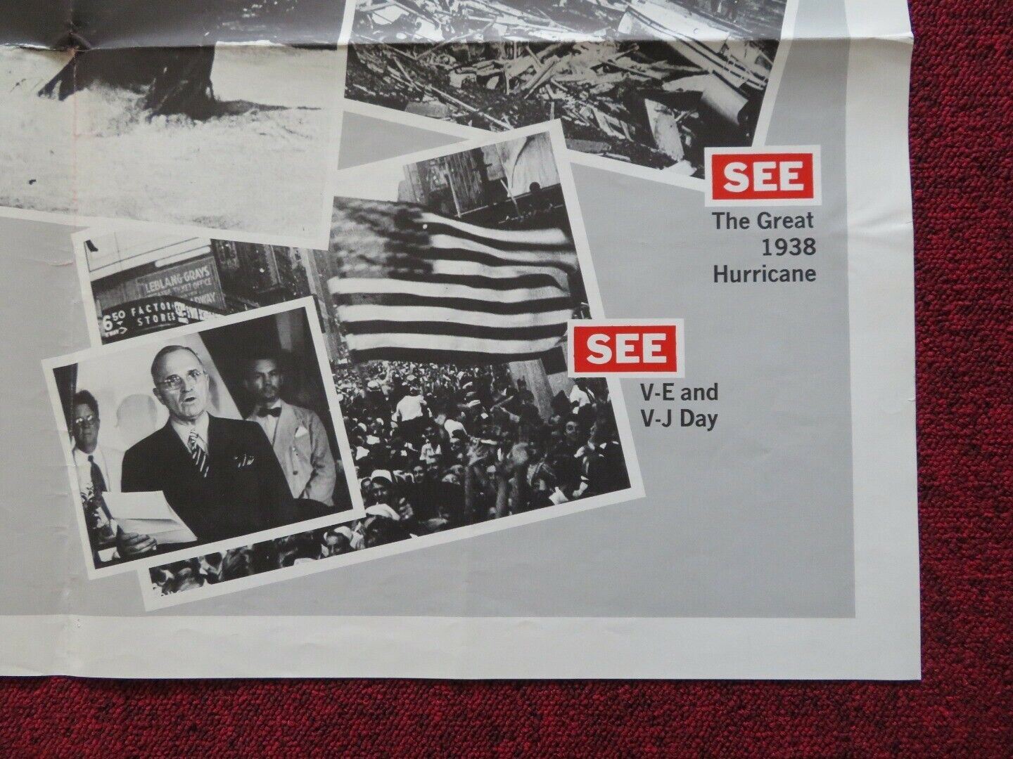 YESTERDAY'S BIG STORY FOLDED US ONE SHEET POSTER 1965 Movie posters