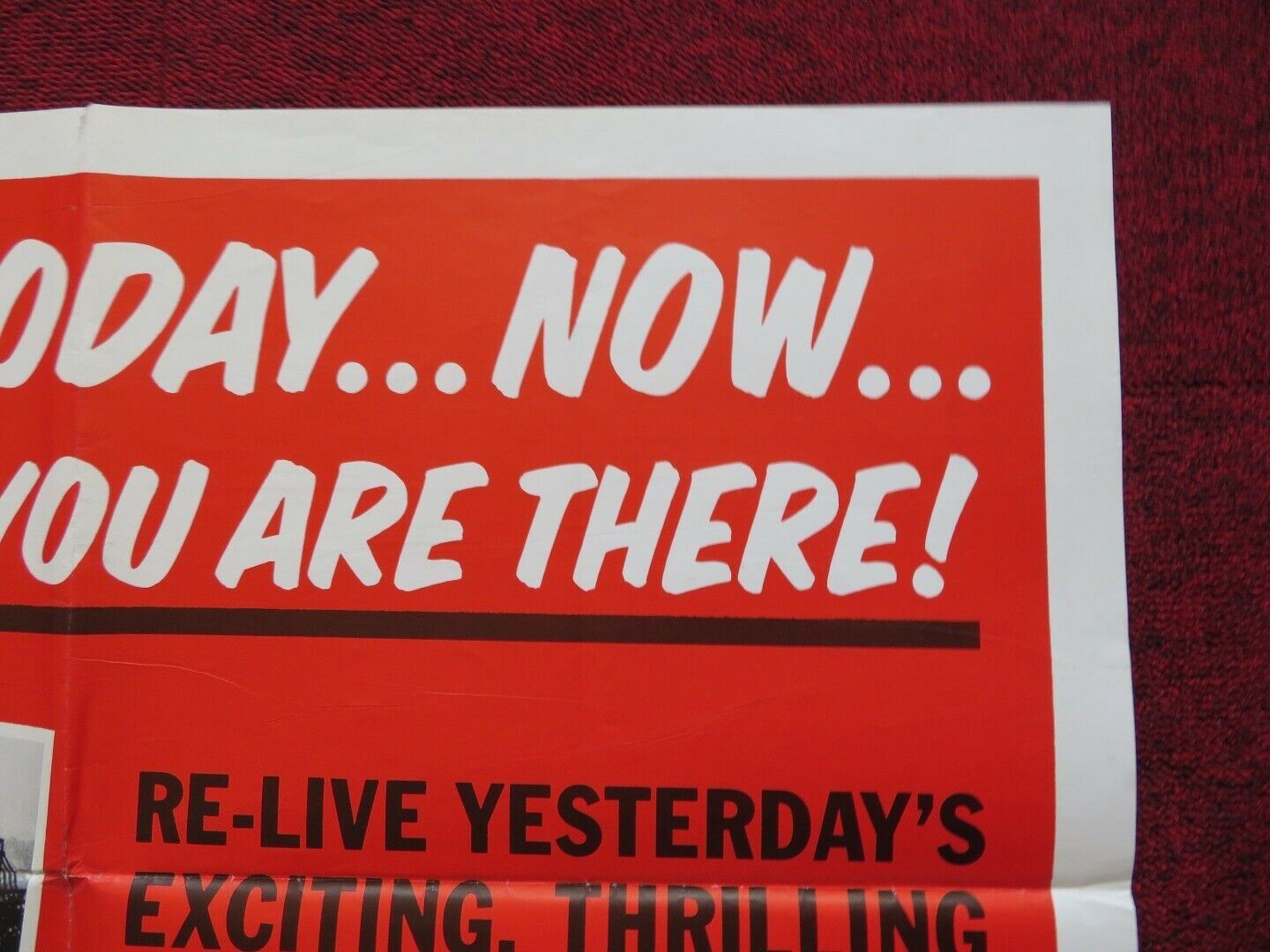 YESTERDAY'S BIG STORY FOLDED US ONE SHEET POSTER 1965 Movie posters