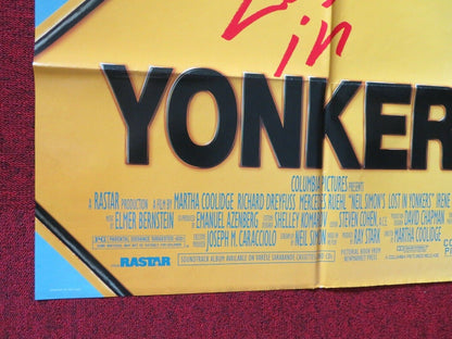 YONKERS FOLDED US ONE SHEET POSTER RICHARD DREYFUSS MERCEDE RUEHL 1993 Movie posters