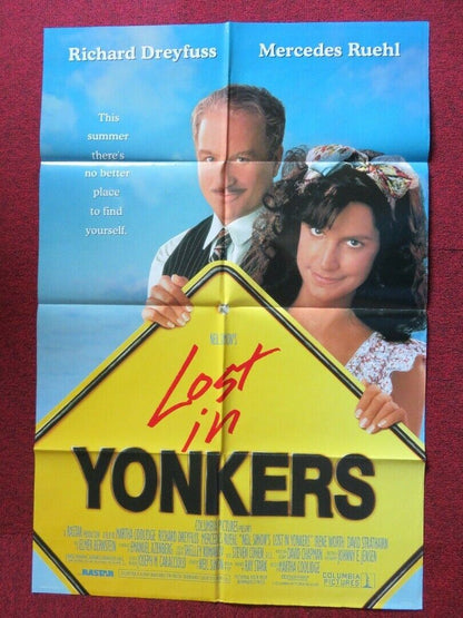 YONKERS FOLDED US ONE SHEET POSTER RICHARD DREYFUSS MERCEDE RUEHL 1993 Movie posters