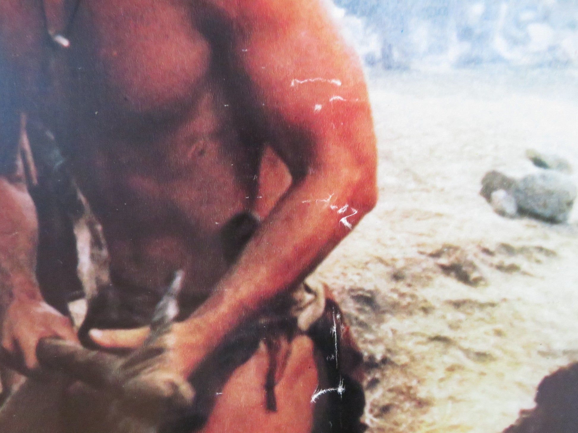 YOR: THE HUNTER FROM THE FUTURE - A ITALIAN FOTOBUSTA POSTER REB BROWN 1983 Rendezvous Cinema Movie posters