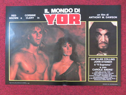 YOR: THE HUNTER FROM THE FUTURE - E ITALIAN FOTOBUSTA POSTER REB BROWN 1983 Rendezvous Cinema Movie posters