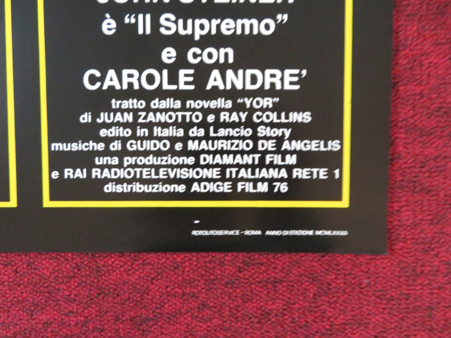 YOR: THE HUNTER FROM THE FUTURE - F ITALIAN FOTOBUSTA POSTER REB BROWN 1983 Rendezvous Cinema Movie posters