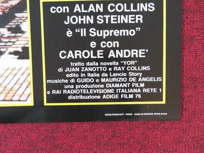 YOR: THE HUNTER FROM THE FUTURE - H ITALIAN FOTOBUSTA POSTER REB BROWN 1983 Rendezvous Cinema Movie posters