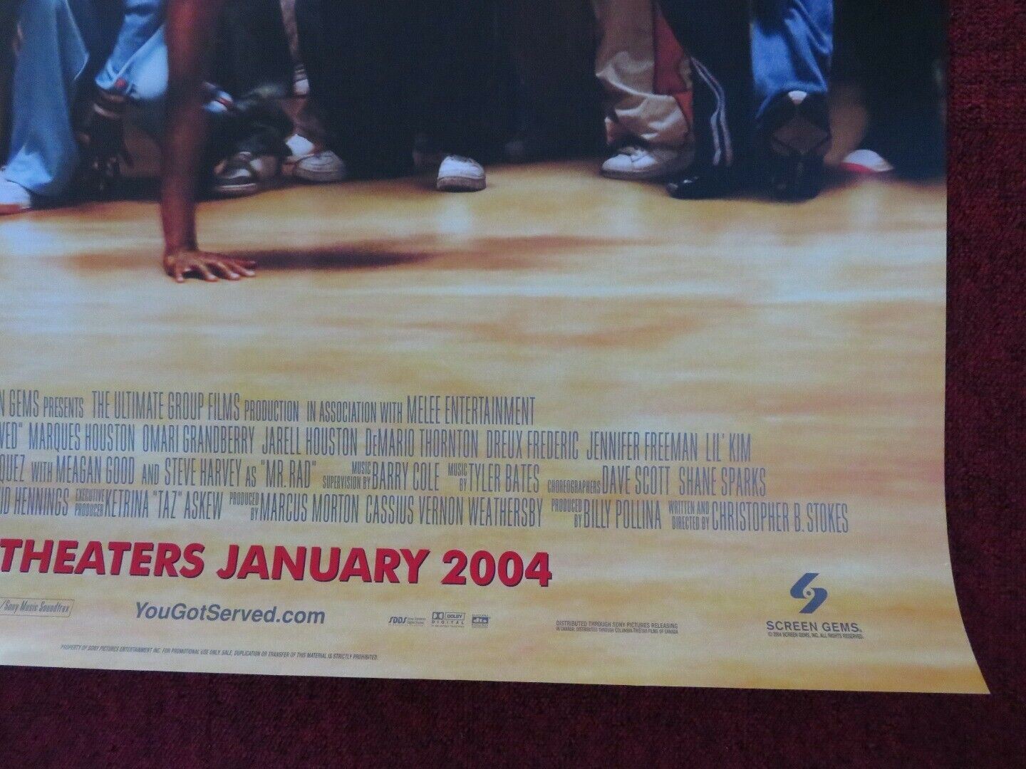 YOU GOT SERVED US ONE SHEET ROLLED POSTER OMARION MARQUES HOUSTON 2004 Movie posters
