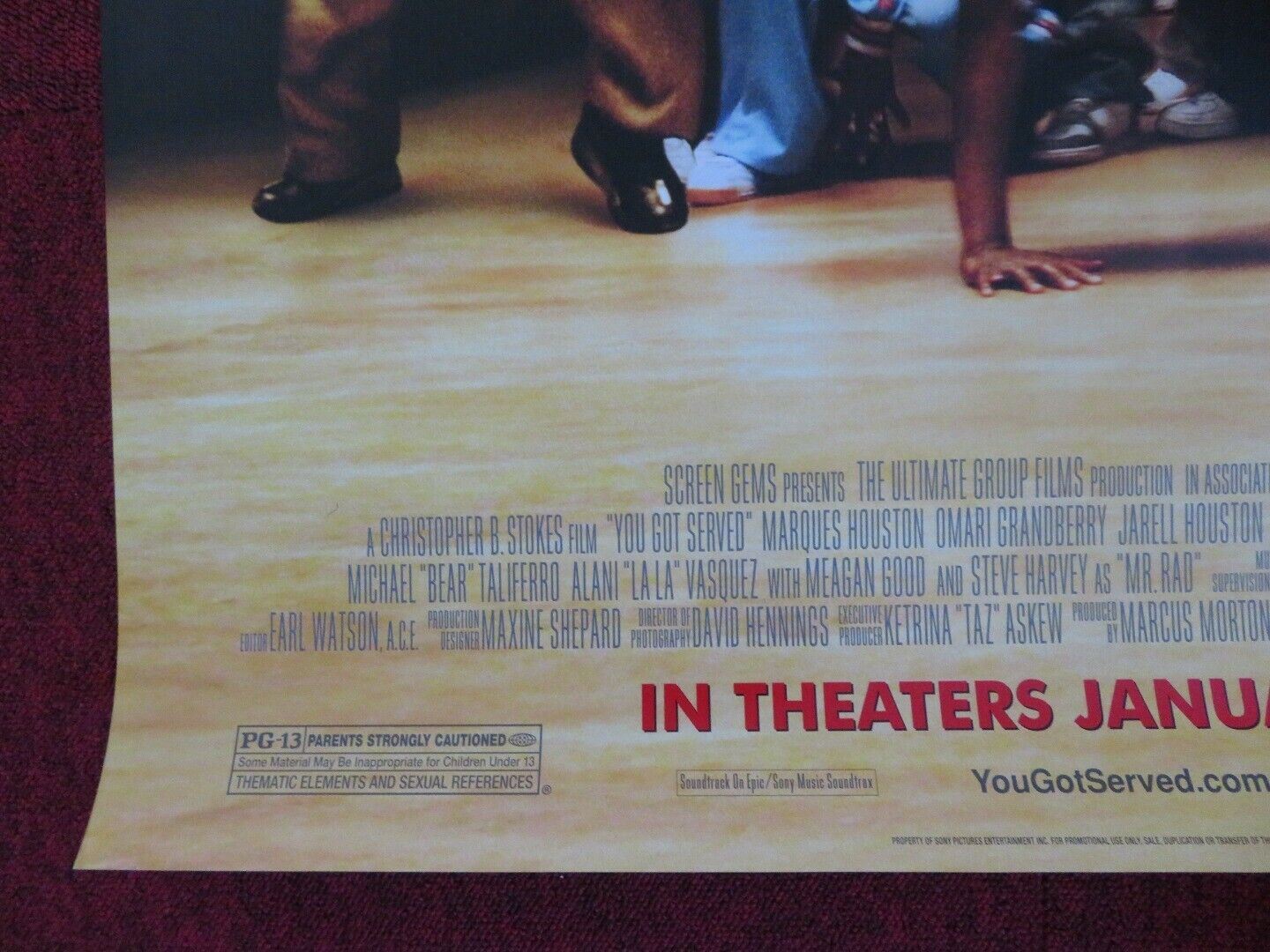 YOU GOT SERVED US ONE SHEET ROLLED POSTER OMARION MARQUES HOUSTON 2004 Movie posters