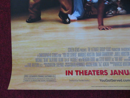 YOU GOT SERVED US ONE SHEET ROLLED POSTER OMARION MARQUES HOUSTON 2004 Movie posters