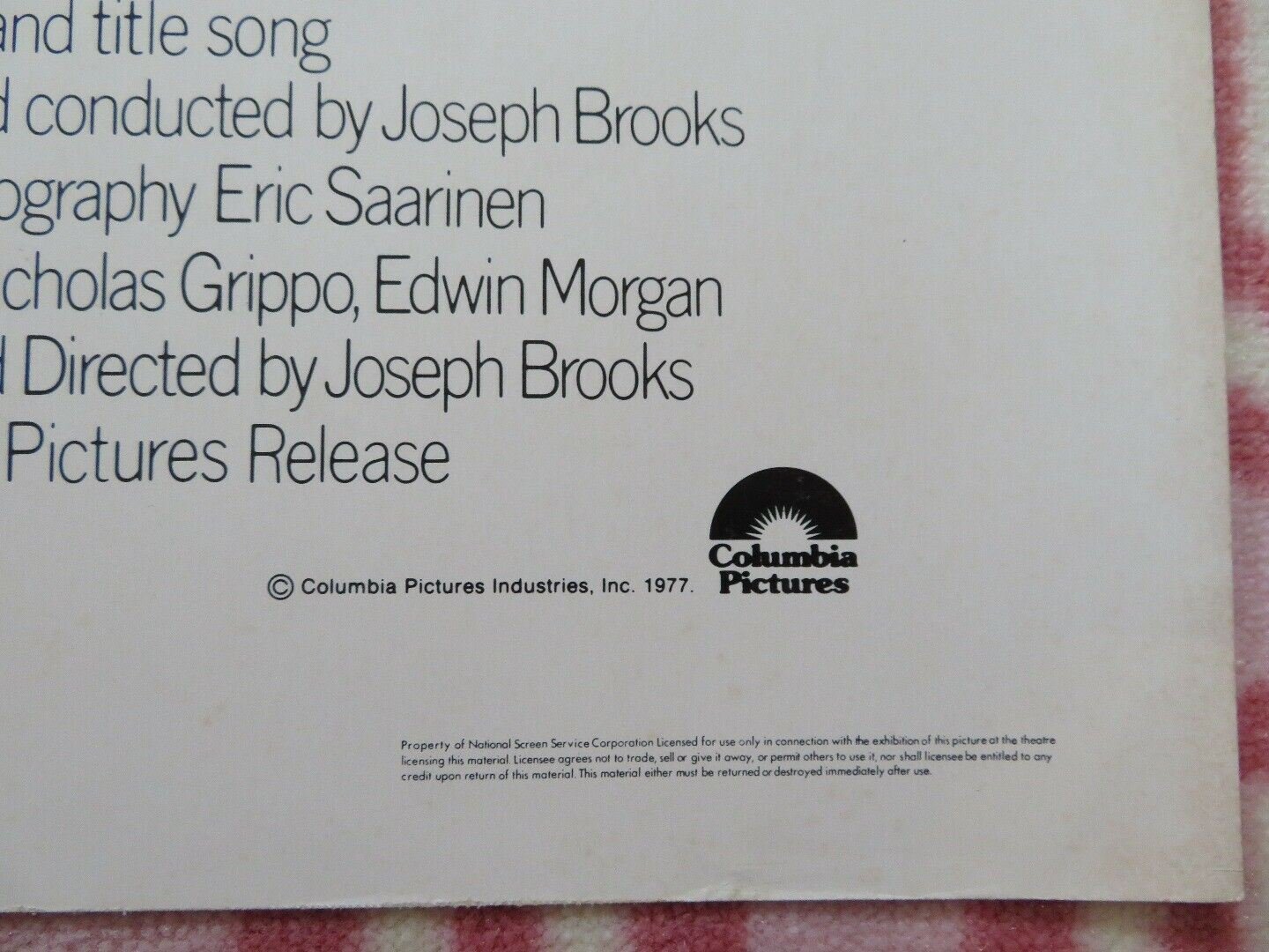 YOU LIGHT UP MY LIFE US HALF SHEET (22"x 28") POSTER DIDI CONN JOE SILVER 1977 Movie posters