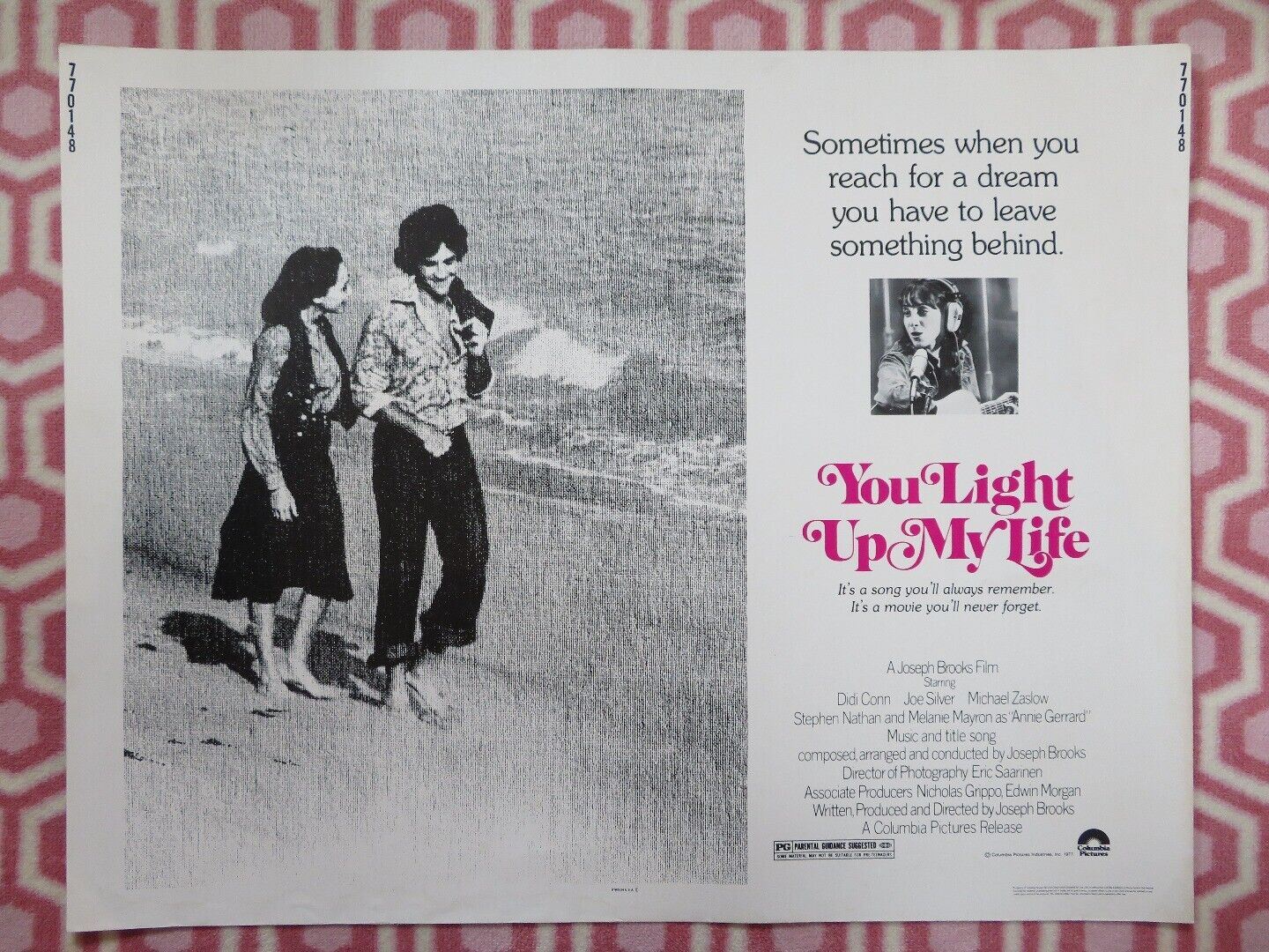YOU LIGHT UP MY LIFE US HALF SHEET (22"x 28") POSTER DIDI CONN JOE SILVER 1977 Movie posters