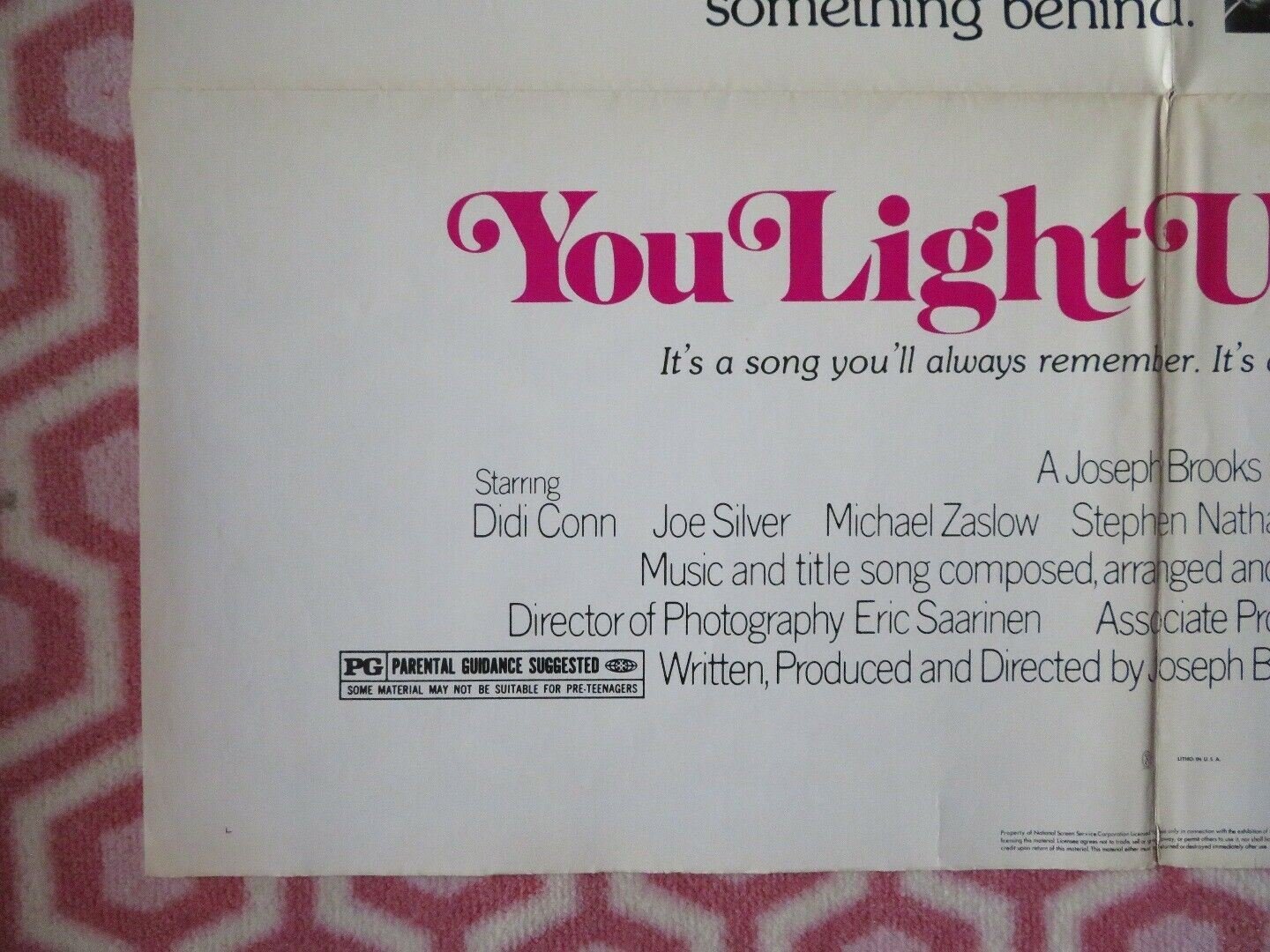 YOU LIGHT UP MY LIFE US ONE SHEET POSTER DIDI CONN JOE SLIVER 1977 Movie posters