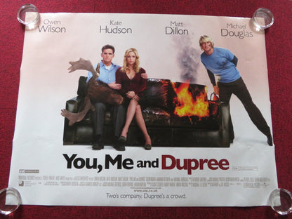 YOU, ME AND DUPREE UK QUAD (30"x 40") ROLLED POSTER OWEN WILSON KATE HUDSON 2006 Rendezvous Cinema Movie posters