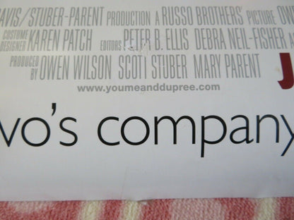 YOU, ME AND DUPREE US ONE SHEET ROLLED POSTER OWEN WILSON KATE HUDSON 2006 Movie posters