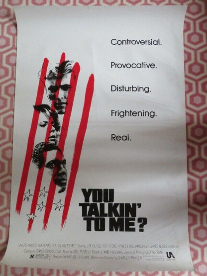 YOU TALKIN' TO ME? ONE SHEET ROLLED POSTER JIM YOUNGS 1987 Movie posters