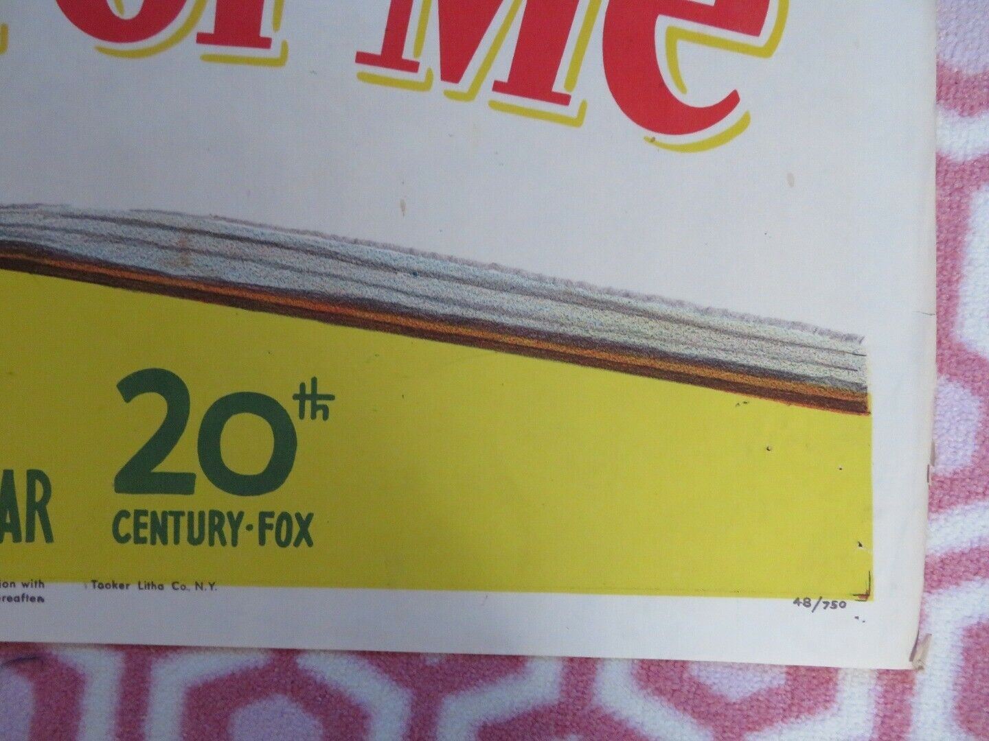 YOU WERE MEANT FOR ME FOLDED US ONE SHEET POSTER JEANNE CRAIN DAN DAILEY 1948 Movie posters