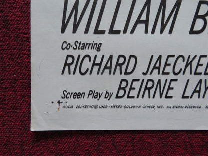 YOUNG AND THE BRAVE USA ONE SHEET POSTER RORY CALHOUN WILLIAM BENDIX 1963 - Rendezvous Cinema