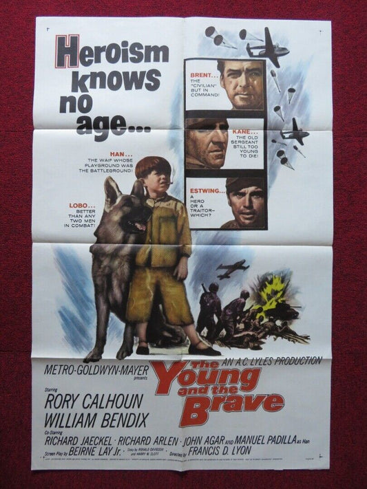 YOUNG AND THE BRAVE USA ONE SHEET POSTER RORY CALHOUN WILLIAM BENDIX 1963 - Rendezvous Cinema