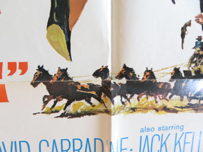 YOUNG BILLY YOUNG FOLDED US ONE SHEET POSTER ROBERT MITCHUM ANGIE DICKINSON 1969 Rendezvous Cinema Movie posters