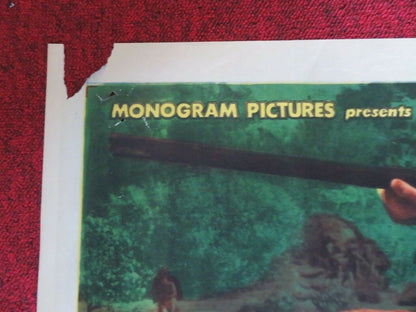 YOUNG DANIEL BOONE FOLDED US ONE SHEET POSTER DAVID BRUCE KRISTINE MILLER 1950 Movie posters