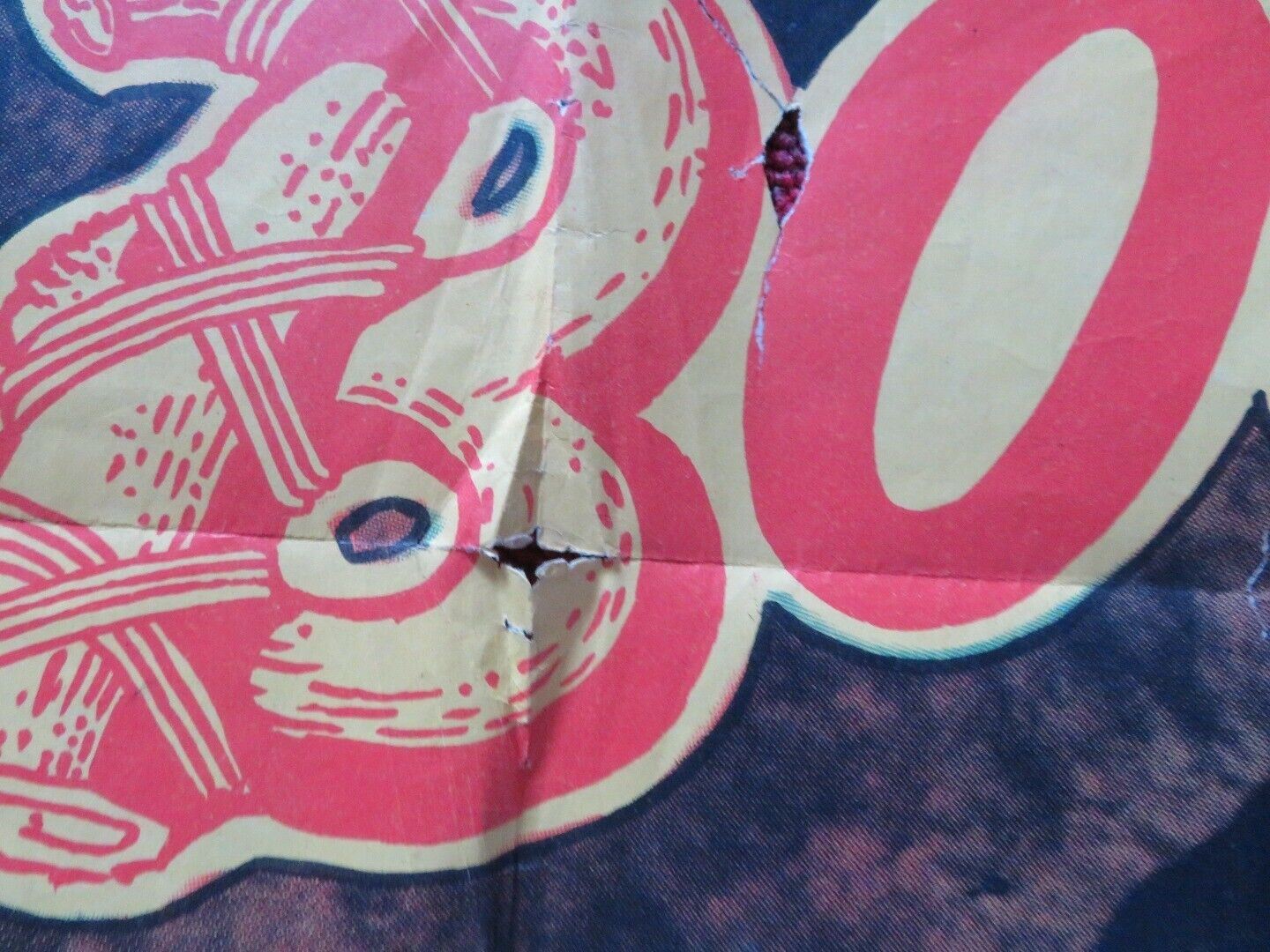 YOUNG DANIEL BOONE FOLDED US ONE SHEET POSTER DAVID BRUCE KRISTINE MILLER 1950 Movie posters