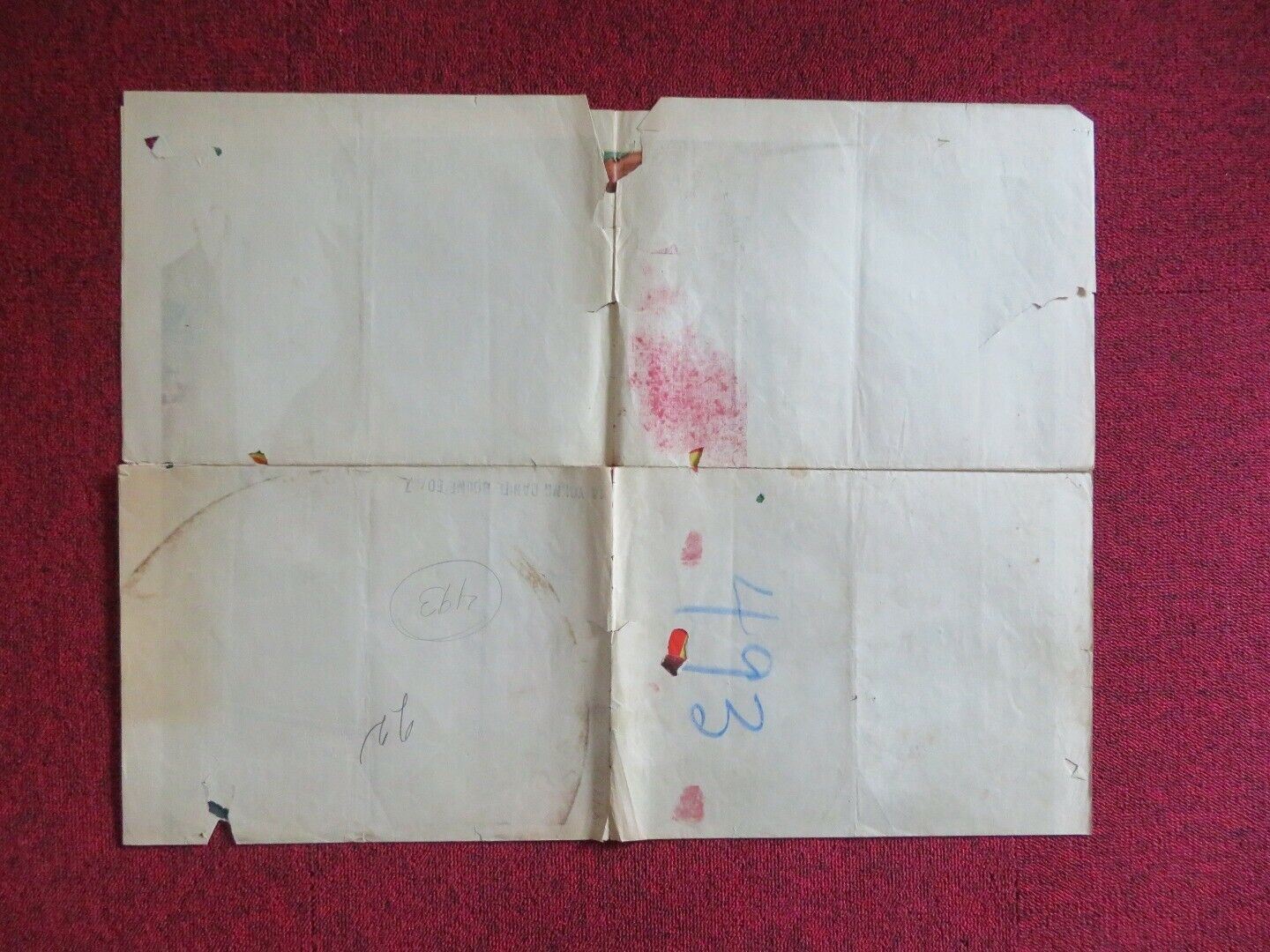 YOUNG DANIEL BOONE FOLDED US ONE SHEET POSTER DAVID BRUCE KRISTINE MILLER 1950 Movie posters