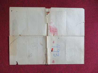 YOUNG DANIEL BOONE FOLDED US ONE SHEET POSTER DAVID BRUCE KRISTINE MILLER 1950 Movie posters