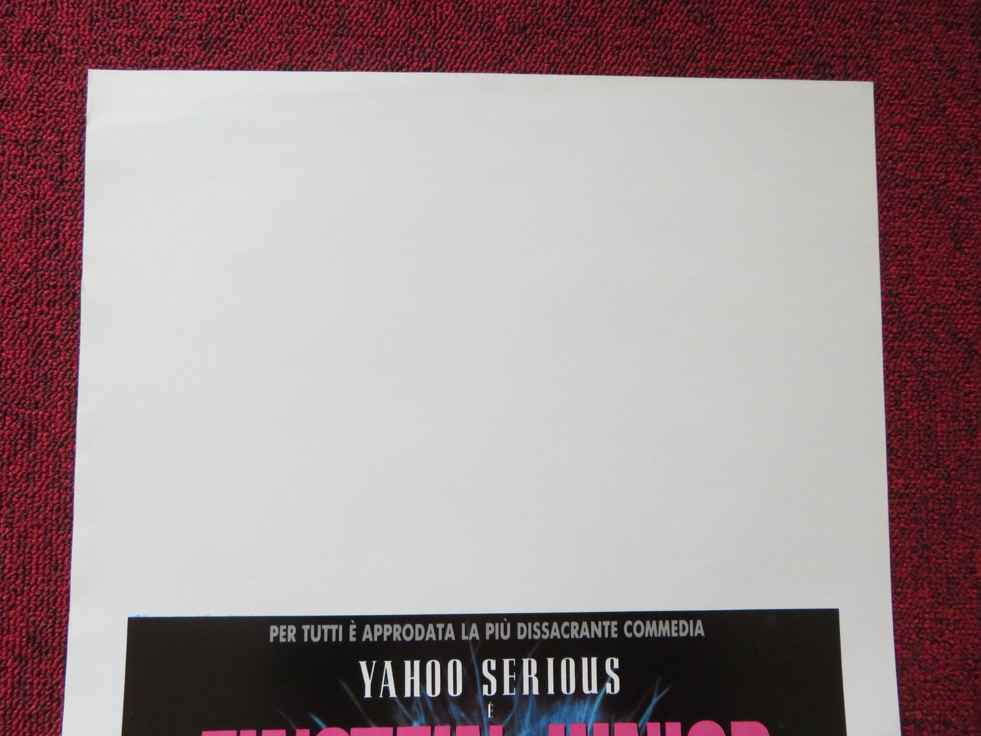 YOUNG EINSTEIN ITALIAN LOCANDINA POSTER YAHOO SERIOUS JOHN HOWARD 1990 Rendezvous Cinema Movie posters