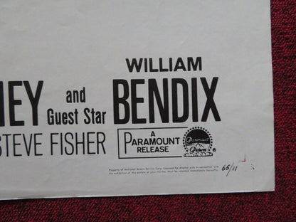 YOUNG FURY FOLDED US ONE SHEET POSTER RORY CALHOUN WILLIAM BENDIX 1965 Movie posters