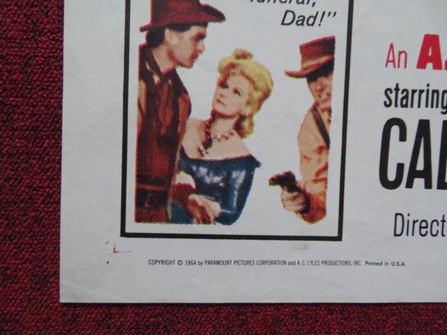 YOUNG FURY FOLDED US ONE SHEET POSTER RORY CALHOUN WILLIAM BENDIX 1965 Movie posters