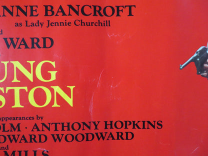 YOUNG WINSTON US HALF SHEET (22"x 28") POSTER SIMON WARD ROBERT SHAW 1972 Rendezvous Cinema Movie posters