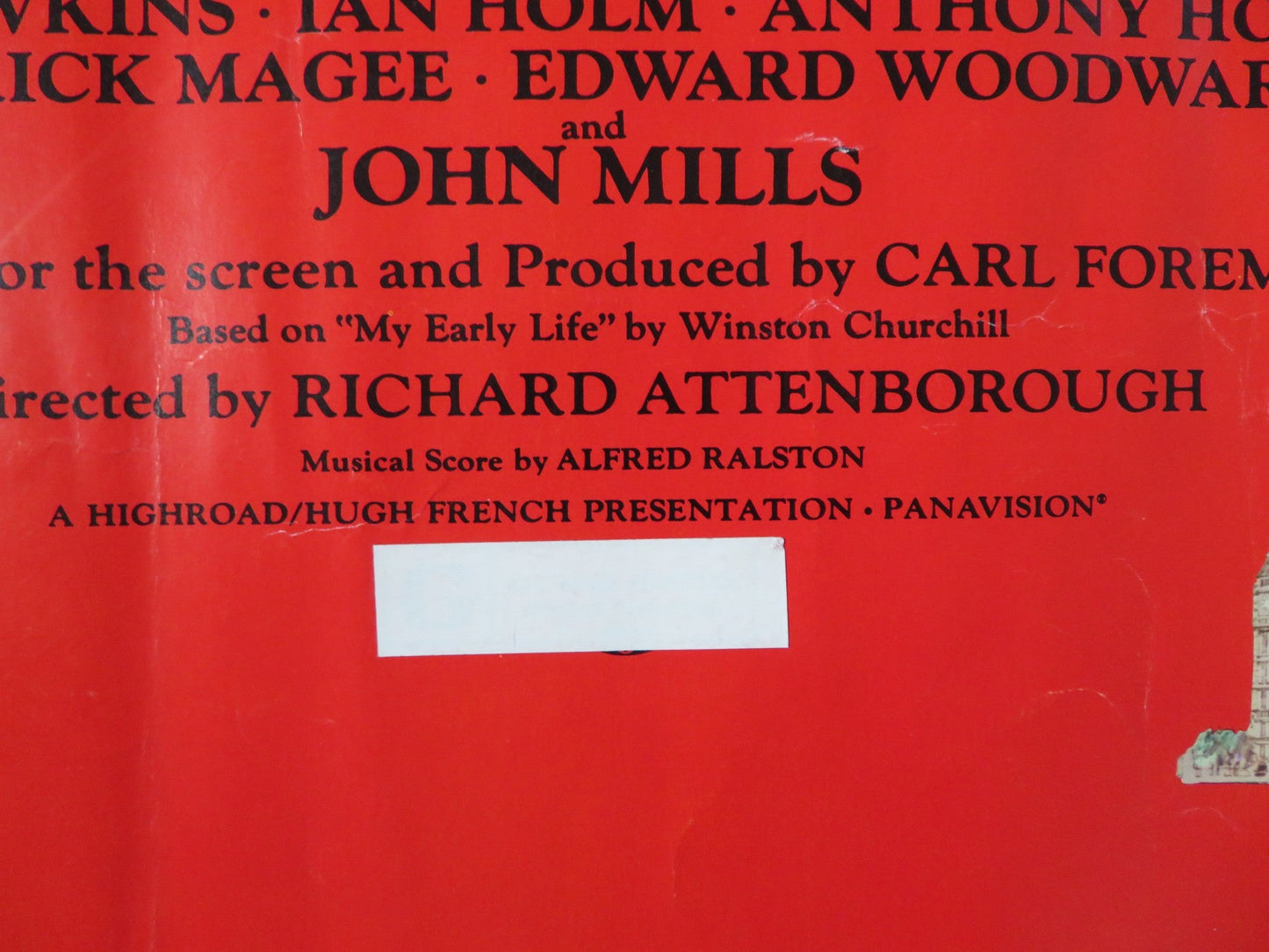 YOUNG WINSTON US HALF SHEET (22"x 28") POSTER SIMON WARD ROBERT SHAW 1972 Rendezvous Cinema Movie posters