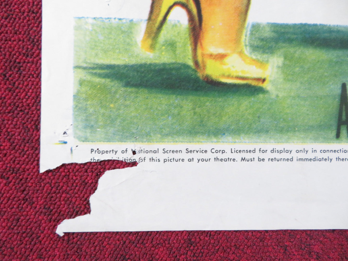 YOU'RE MY EVERYTHING FOLDED US ONE SHEET POSTER DAN DALLEY ANNE BAXTER 1949 Rendezvous Cinema Movie posters