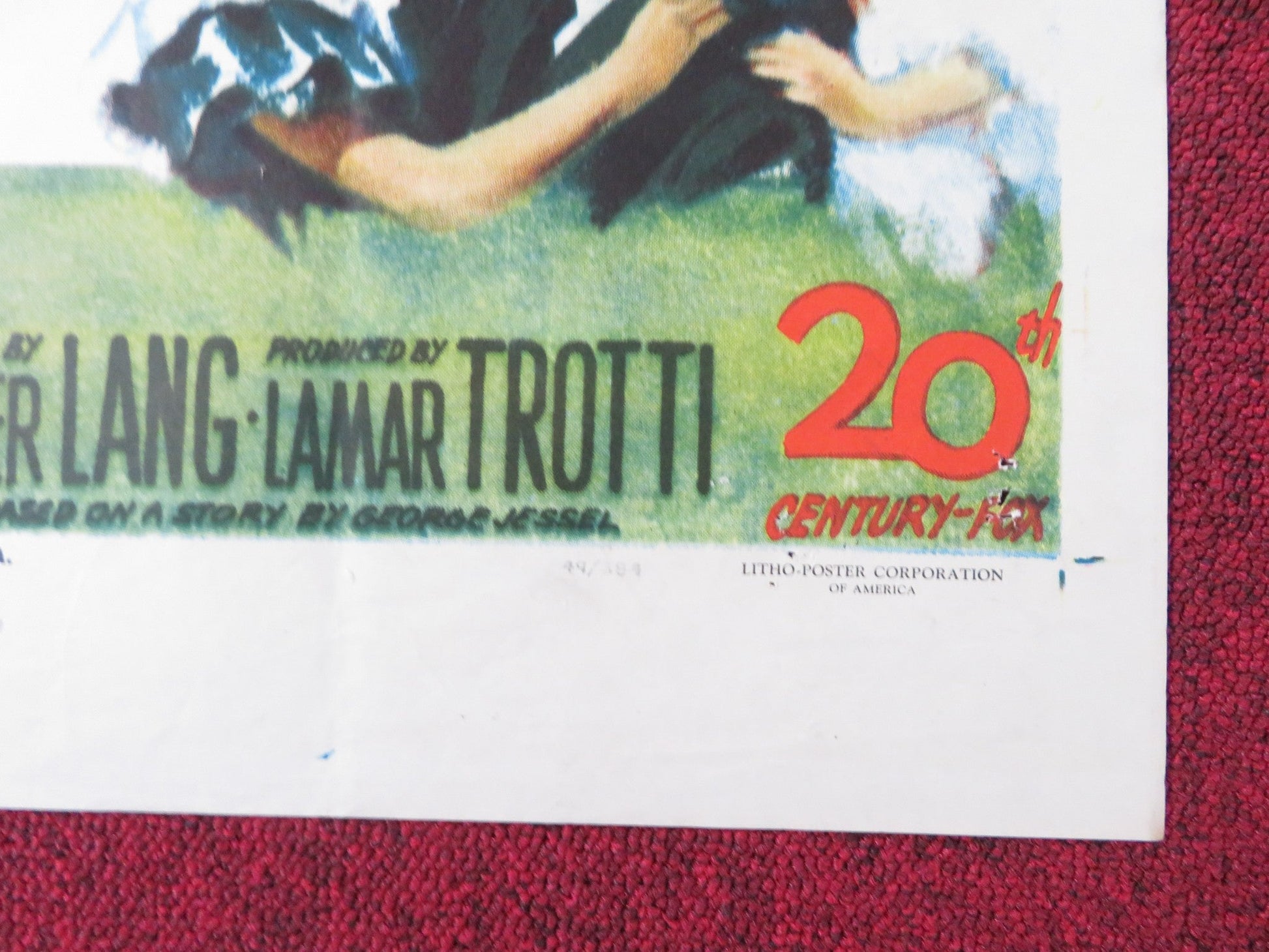 YOU'RE MY EVERYTHING FOLDED US ONE SHEET POSTER DAN DALLEY ANNE BAXTER 1949 Rendezvous Cinema Movie posters