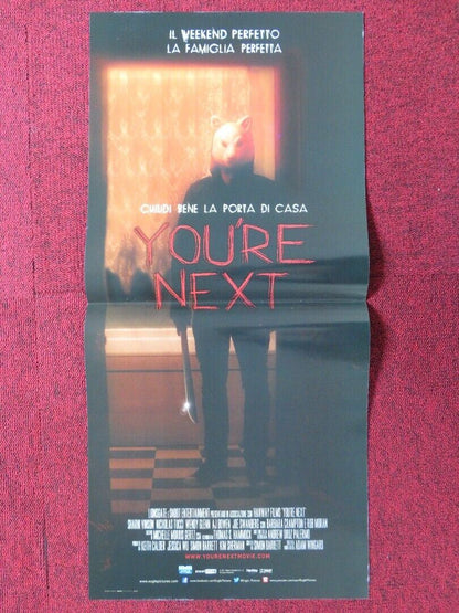YOU'RE NEXT ITALIAN LOCANDINA (26.5"x12.5") POSTER ADAM WINGARD 2011 Movie posters