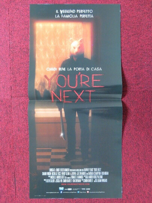 YOU'RE NEXT ITALIAN LOCANDINA (26.5"x12.5") POSTER ADAM WINGARD 2011 Movie posters