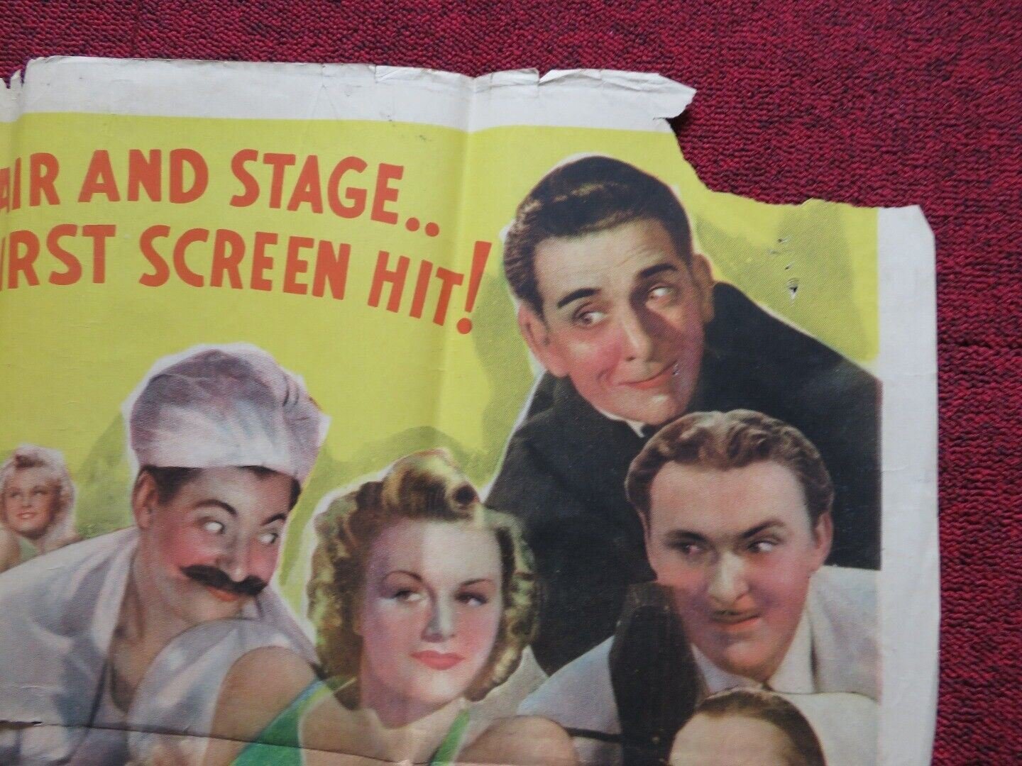 YOU'RE THE ONE FOLDED US ONE SHEET POSTER BONNIE BAKER ORRIN TUCKER 1940 Movie posters