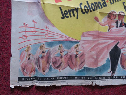 YOU'RE THE ONE FOLDED US ONE SHEET POSTER BONNIE BAKER ORRIN TUCKER 1940 Movie posters