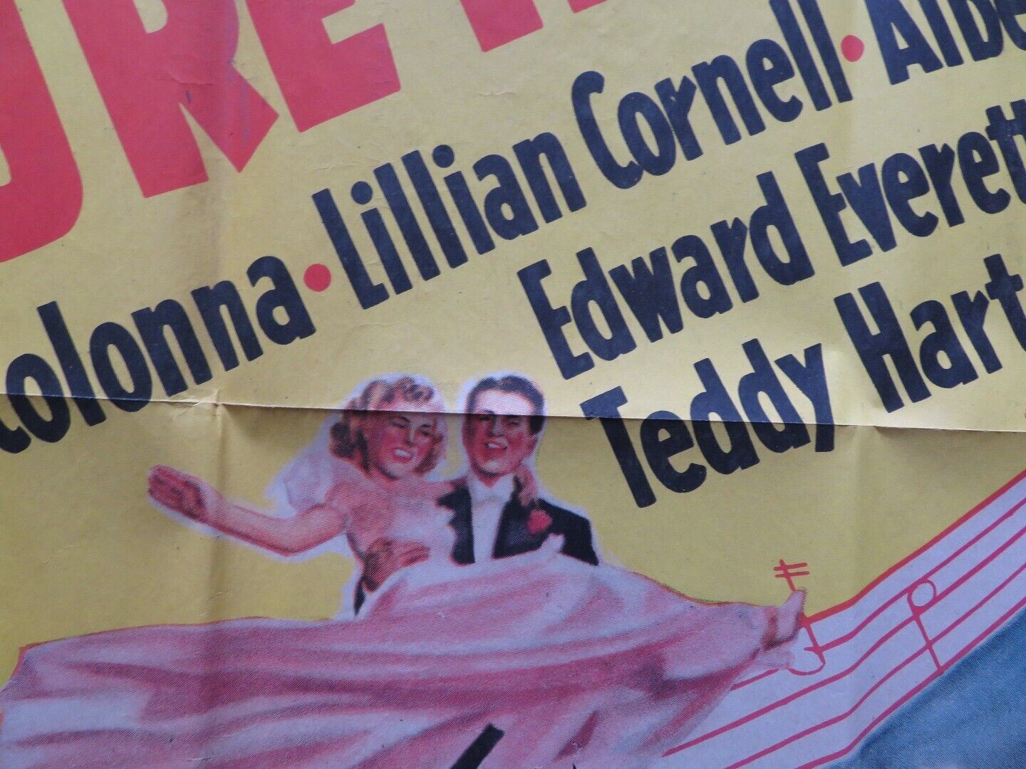 YOU'RE THE ONE FOLDED US ONE SHEET POSTER BONNIE BAKER ORRIN TUCKER 1940 Movie posters