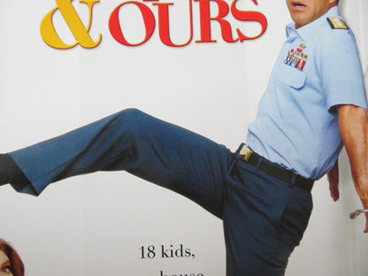 YOURS, MINE AND OURS US ONE SHEET ROLLED POSTER DENNIS QUAID RENE RUSSO 2005 Rendezvous Cinema Movie posters