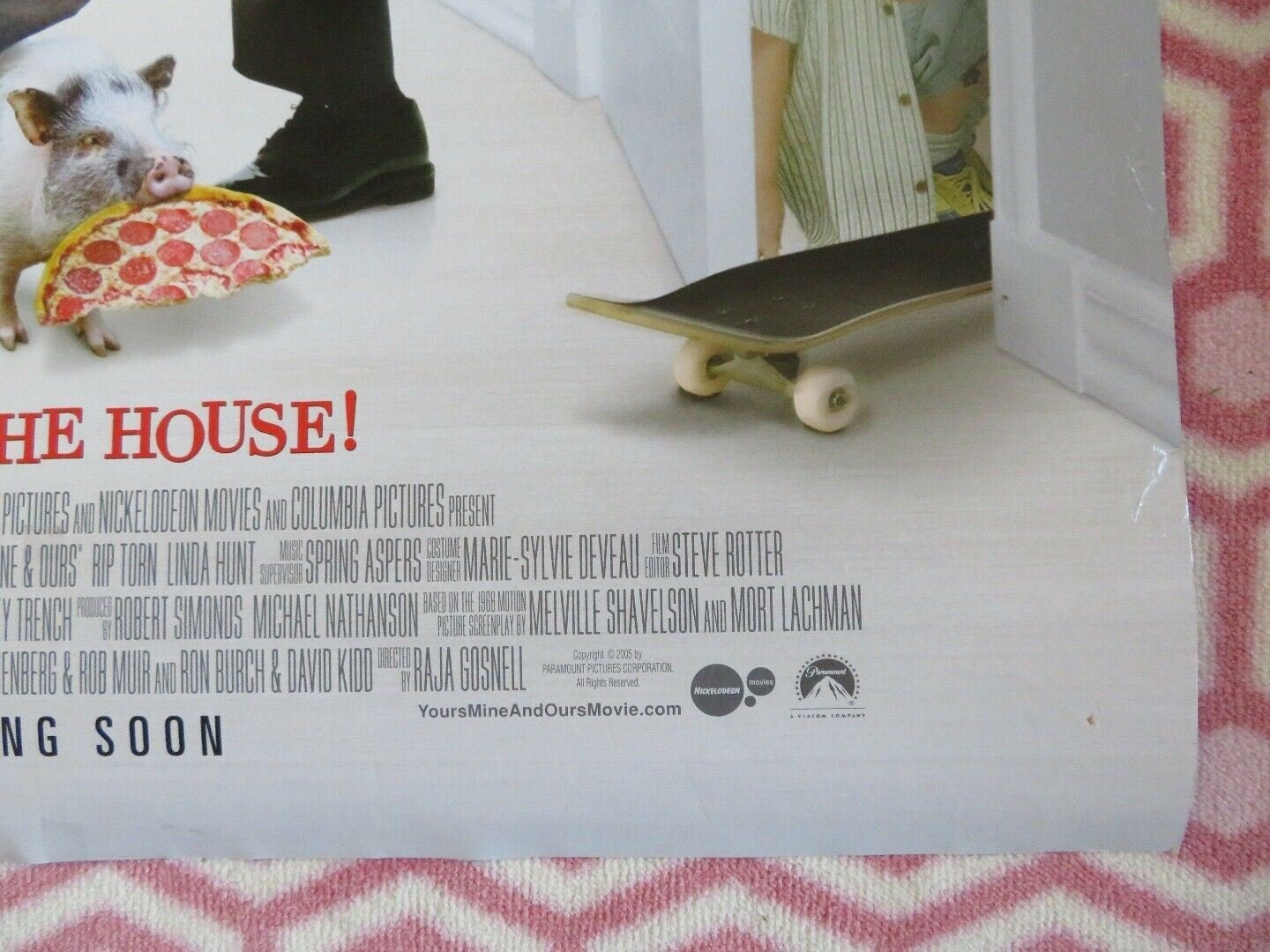 YOURS, MINE & OURS ONE SHEET ROLLED POSTER DENNIS QUAID RENE RUSSO 2005 Movie posters