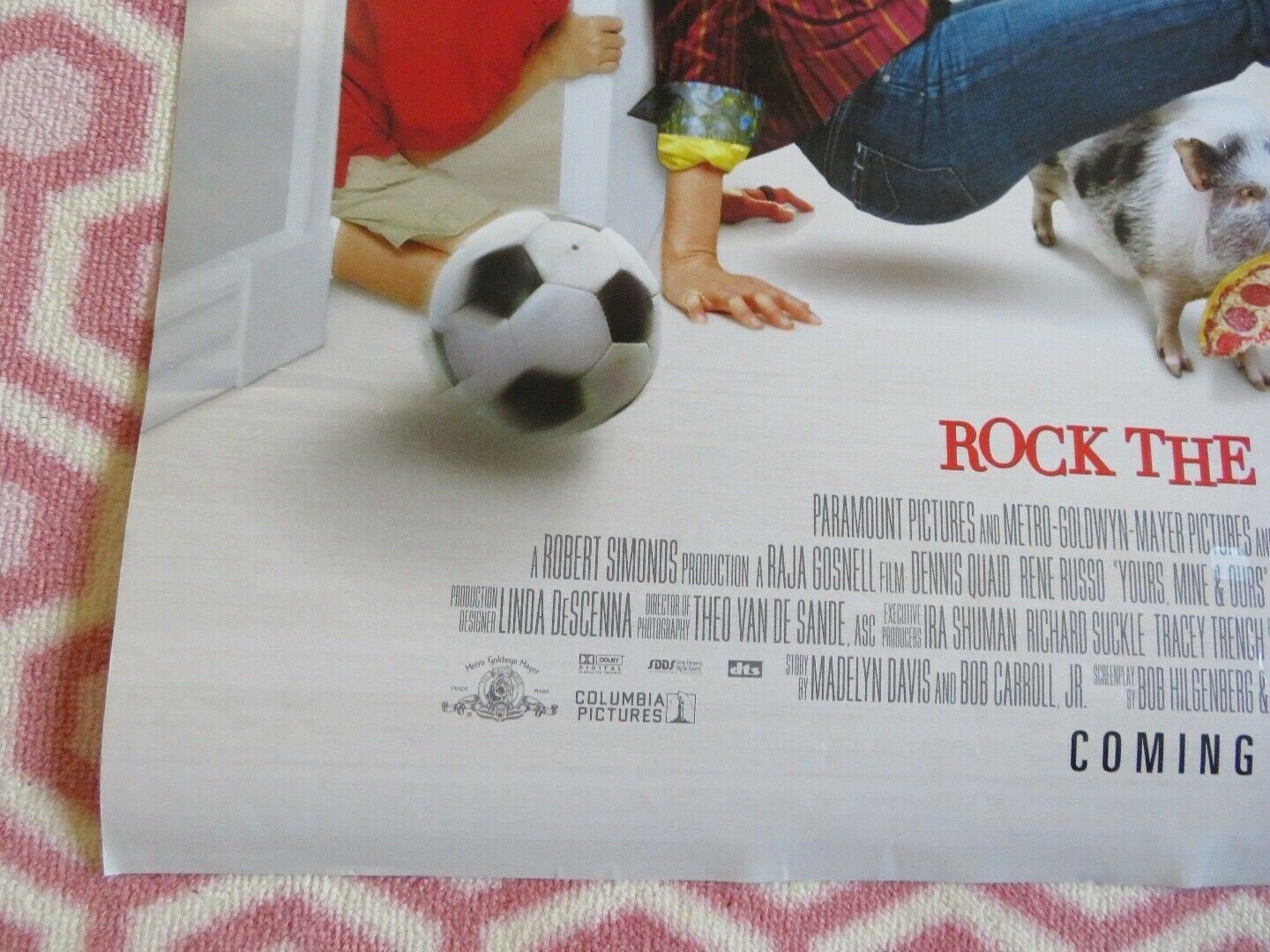 YOURS, MINE & OURS ONE SHEET ROLLED POSTER DENNIS QUAID RENE RUSSO 2005 Movie posters