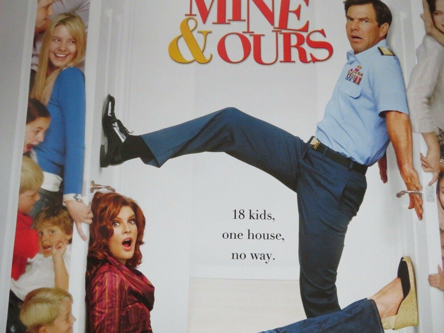 YOURS MINE & OURS US ONE SHEET ROLLED POSTER DENNIS QUAID RENE RUSSO Movie posters