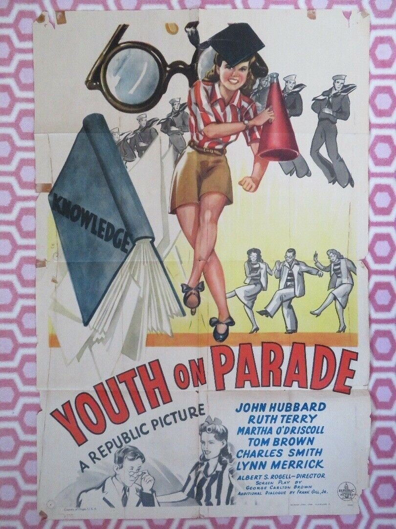 YOUTH ON PARADE US ONE SHEET POSTER JOHN HUBBARD RUTH TERRY TOM BROWN Movie posters