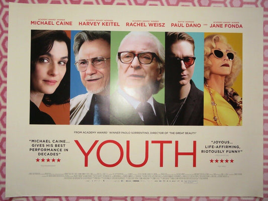 YOUTH QUAD (30"x 40") ROLLED POSTER MICHAEL CAINE HARVEY KEITHEL JANE FONDA Movie posters