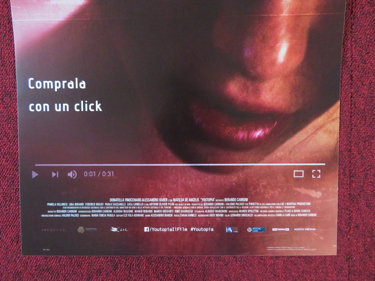 YOUTOPIA ITALIAN LOCANDINA POSTER DONATELLA FINOCCHIARO MATILDA DE ANGELIS 2018 Rendezvous Cinema Movie posters