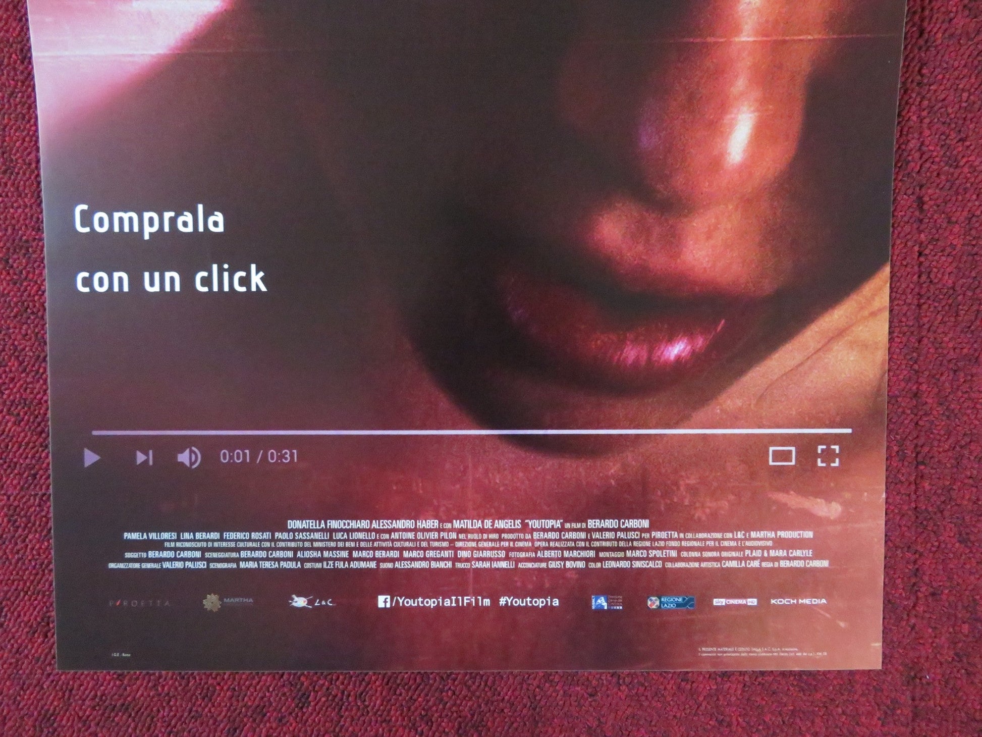 YOUTOPIA ITALIAN LOCANDINA POSTER DONATELLA FINOCCHIARO MATILDA DE ANGELIS 2018 Rendezvous Cinema Movie posters