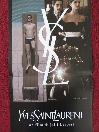 YVES SAINT LAURENT ITALIAN LOCANDINA (26.5"x12.5") POSTER LAURA SMET 2014 Movie posters