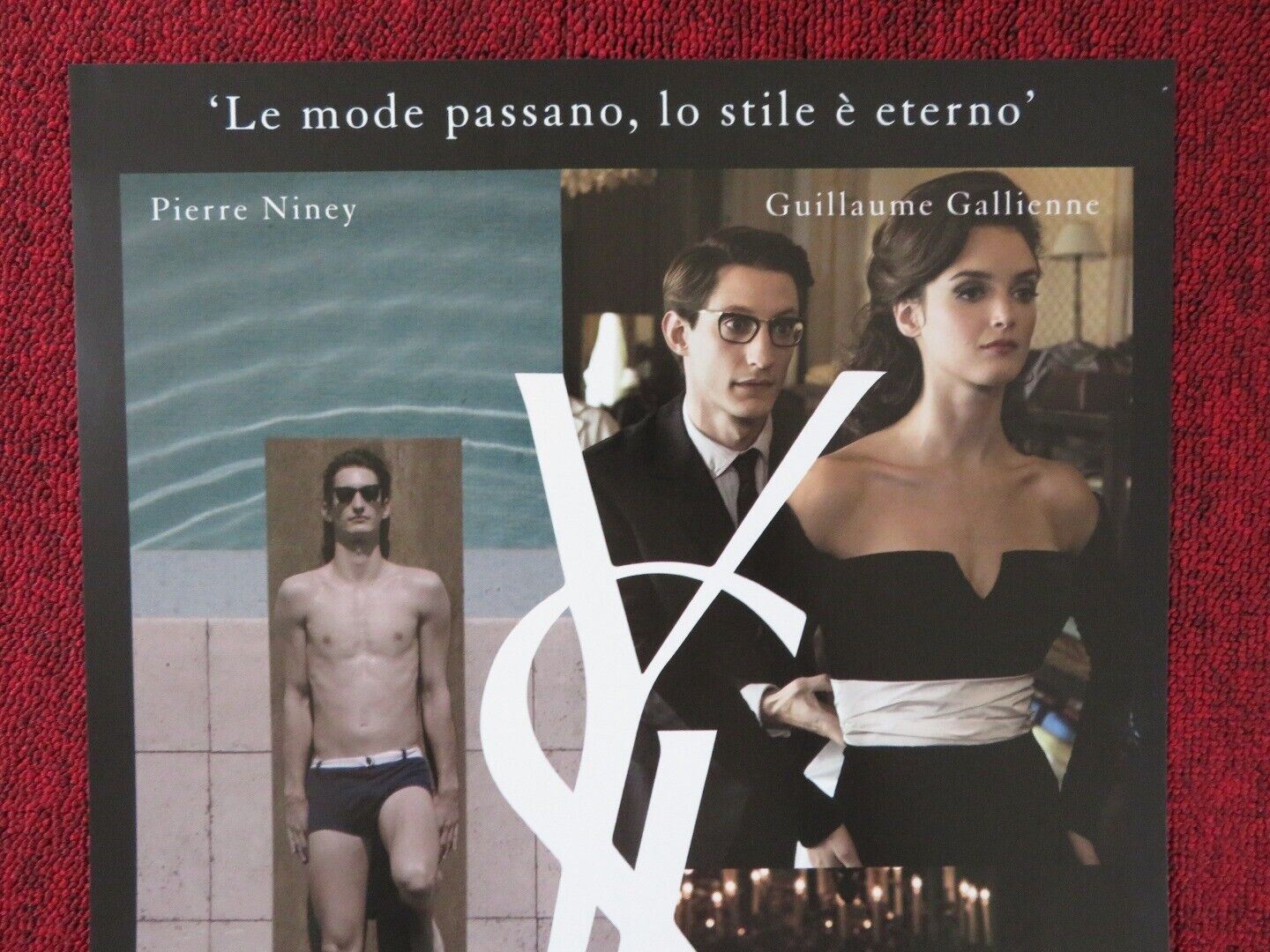 YVES SAINT LAURENT ITALIAN LOCANDINA (26.5"x12.5") POSTER LAURA SMET 2014 Movie posters